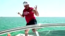 Drunk Dancing Dude Jumps Off A Boat
