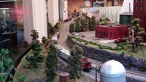 The Lake Superior Railroad Museum HO Model Railroad: Scenes & Cab View.