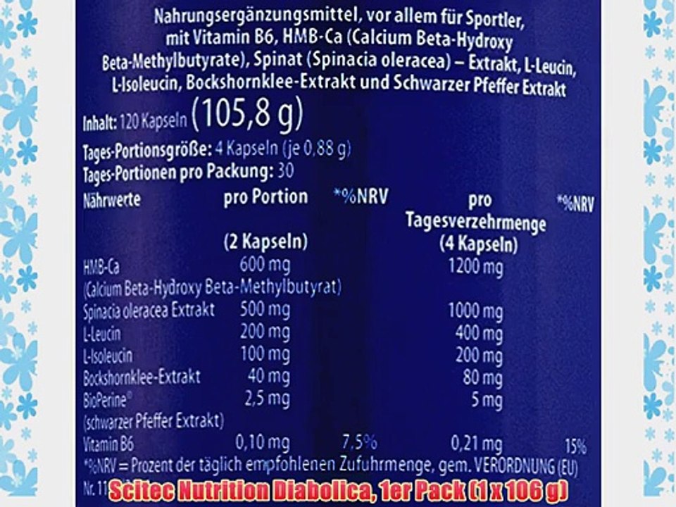 Scitec Nutrition Diabolica 1er Pack (1 x 106 g)