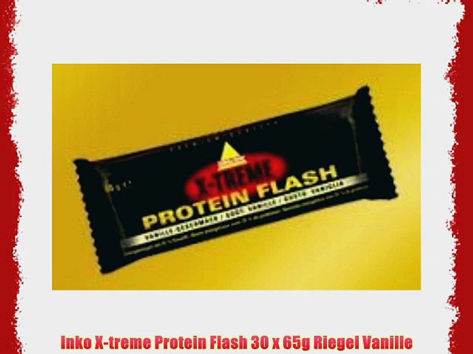 Inko X-treme Protein Flash 30 x 65g Riegel Vanille