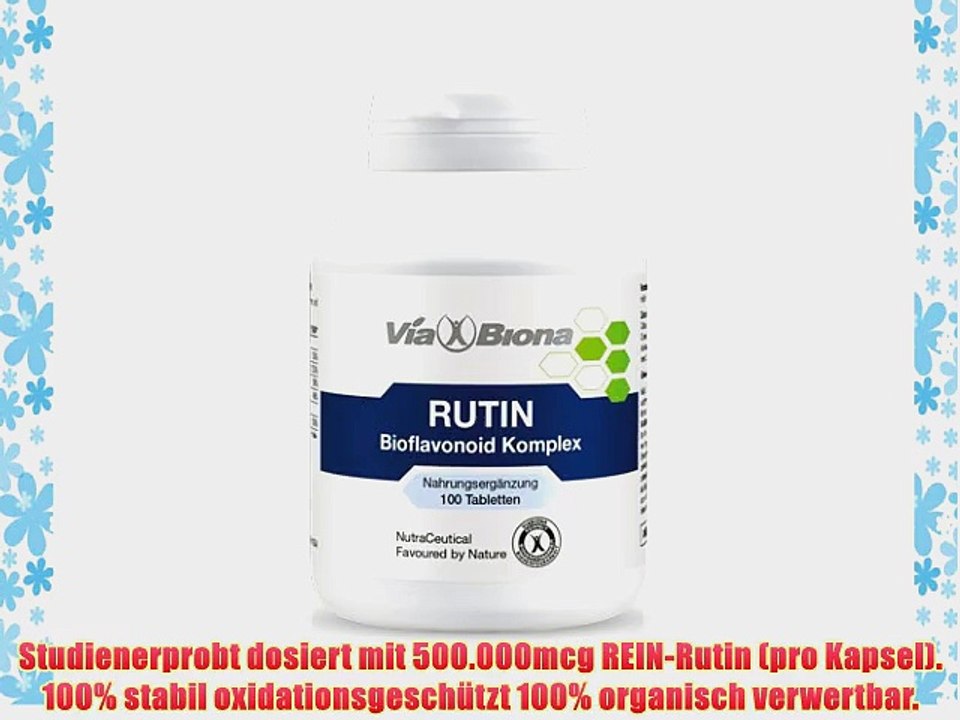 Rutin Bioflavonoid Komplex hochdosiert kapillaraktiv 100 vegetarische HighResorps?-Kapseln