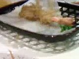 Eating tempura