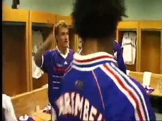 Discours d'avant match et mi-temps finale France Brésil 1998 (les coulisses du sport 3)