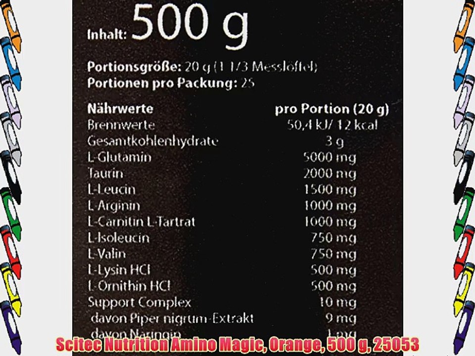 Scitec Nutrition Amino Magic Orange 500 g 25053