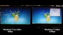 Windows 7 vs Windows 8 120fps UI rendering