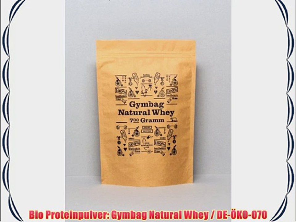 Bio Proteinpulver: Gymbag Natural Whey / DE-?KO-070