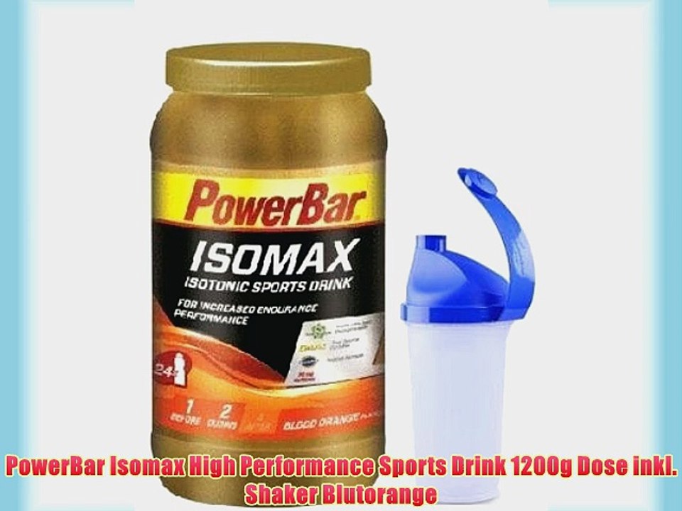PowerBar Isomax High Performance Sports Drink 1200g Dose inkl. Shaker Blutorange