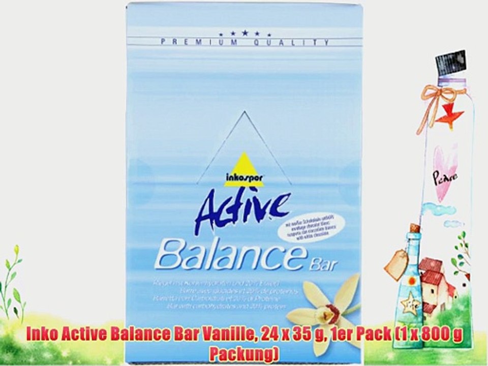 Inko Active Balance Bar Vanille 24 x 35 g 1er Pack (1 x 800 g Packung)