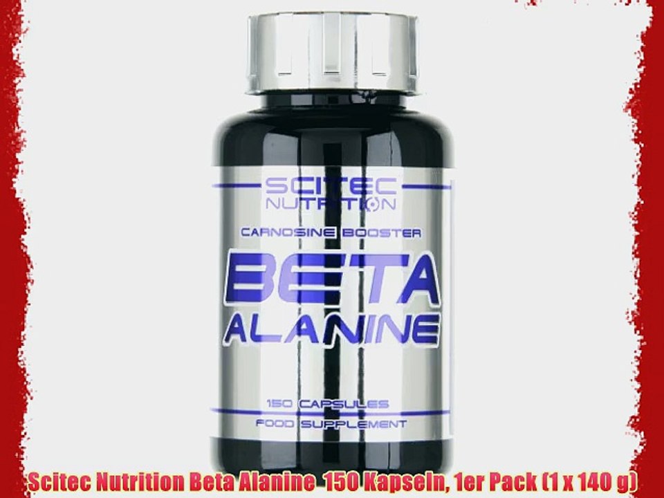 Scitec Nutrition Beta Alanine  150 Kapseln 1er Pack (1 x 140 g)