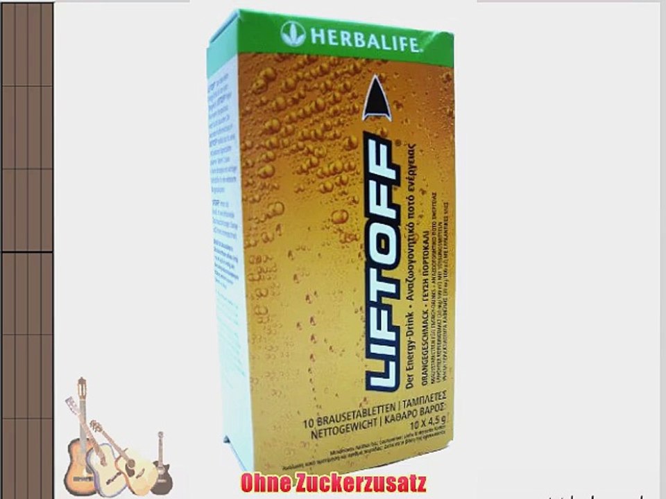 Herbalife LiftOff belebender Energy-Drink Geschmacksrichtung Orange 10 Brausetabletten 45 gr