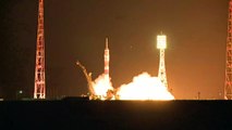 Soyuz é lançada com 3 astronautas rumo à ISS