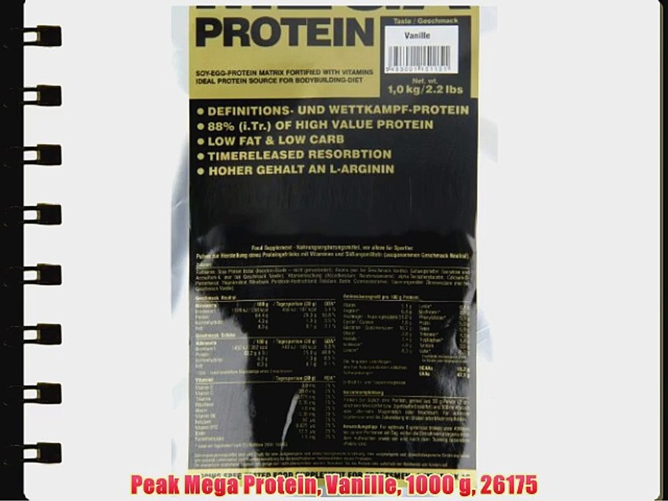 Peak Mega Protein Vanille 1000 g 26175