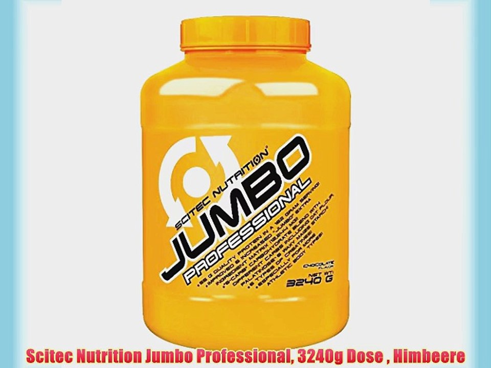 Scitec Nutrition Jumbo Professional 3240g Dose  Himbeere