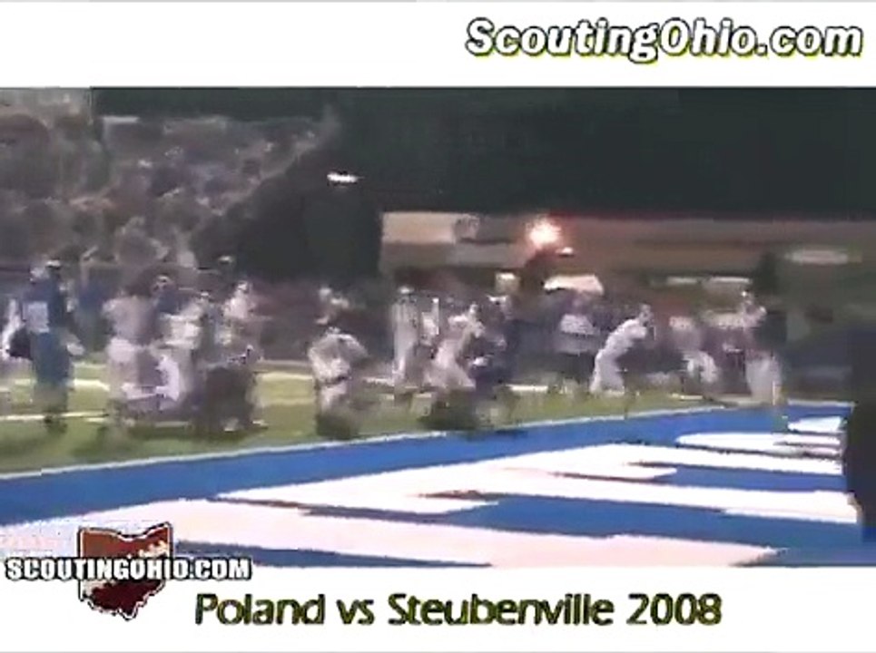 2008 Steubenville Big Red vs Poland Bulldogs Football Highlights