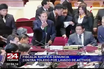 Fiscalía ratifica denuncia contra Alejandro Toledo por lavado de activos