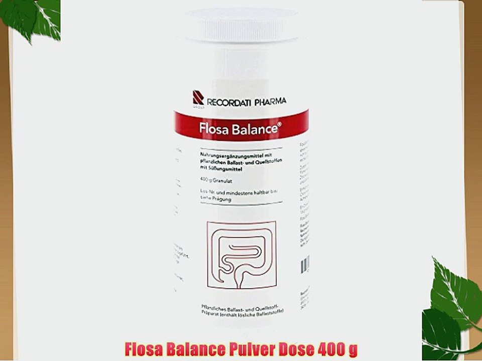 Flosa Balance Pulver Dose 400 g