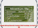 Hanoju 400 mg Chlorella Premium 2500 Presslinge 1er Pack (1 x 1 kg)