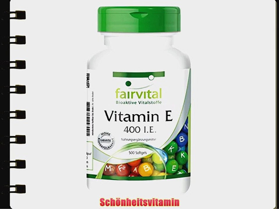 Vitamin E 400 I.E. - Gro?packung 500 Softgels