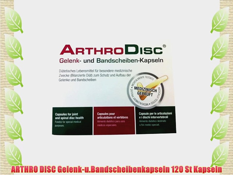 ARTHRO DISC Gelenk-u.Bandscheibenkapseln 120 St Kapseln
