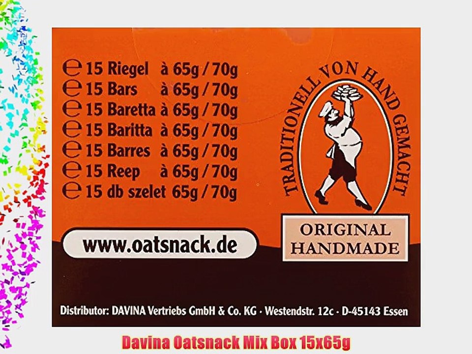 Davina Oatsnack Mix Box 15x65g