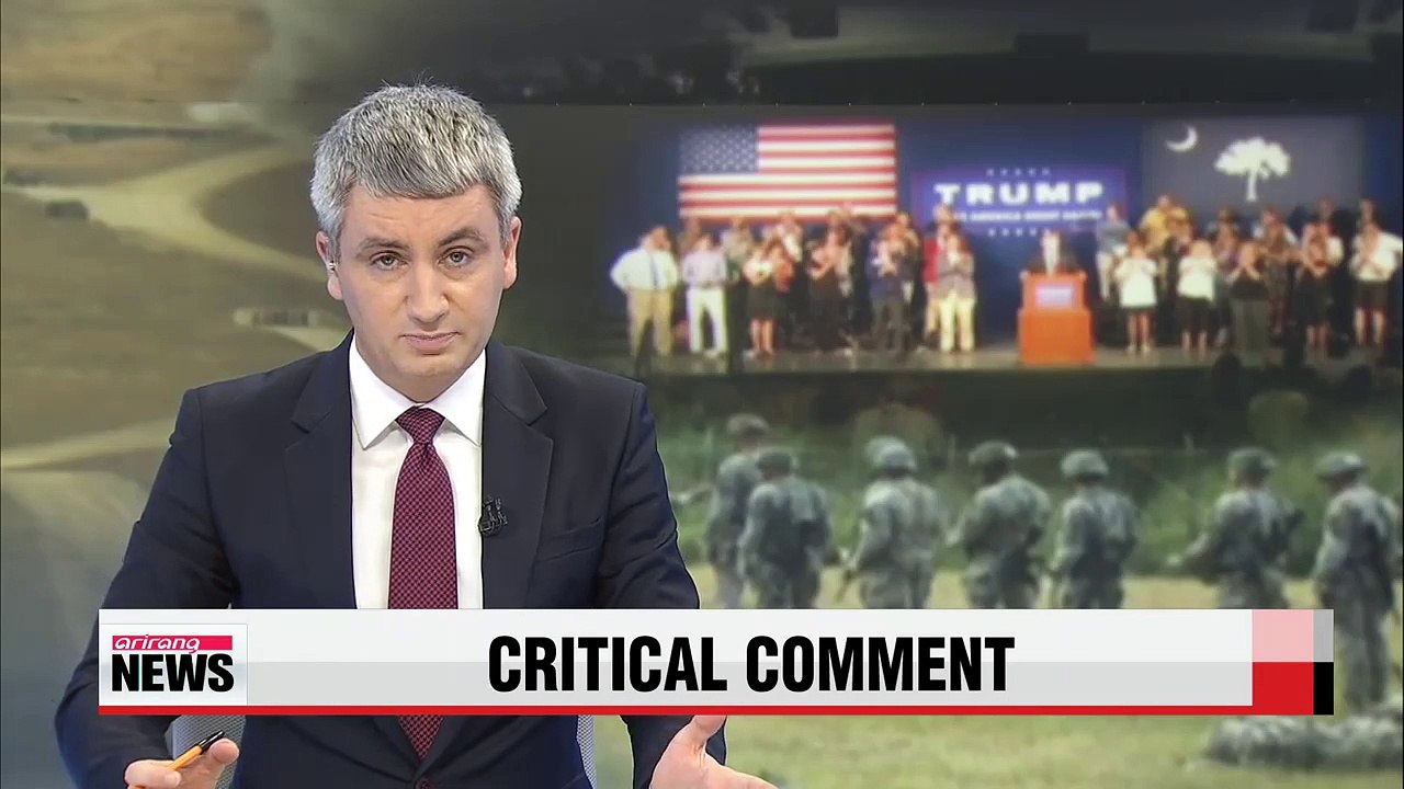 Donald Trump slams S. Korea for relying on U.S. for defense