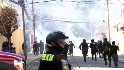 Disturbios mineros en La Paz