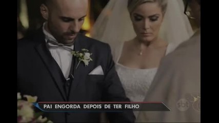 Homem ganha alguns quilos ao ter o primeiro filho, diz pesquisa