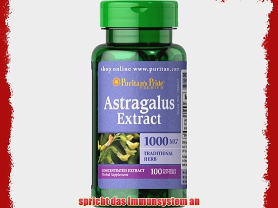 Astragalus Extrakt 1000mg 100 Softgels