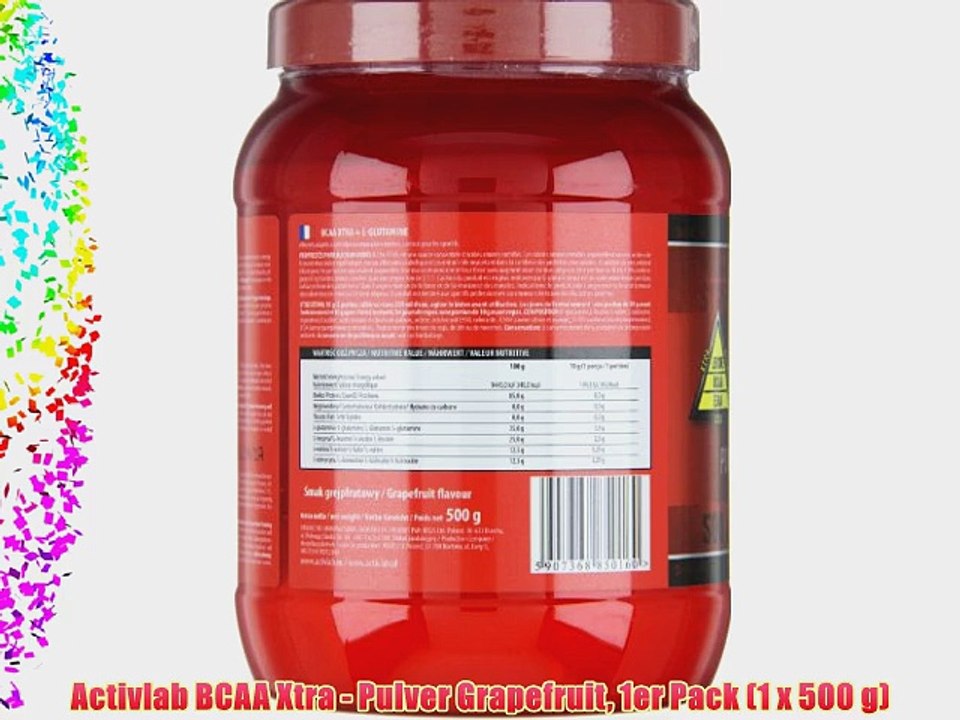 Activlab BCAA Xtra - Pulver Grapefruit 1er Pack (1 x 500 g)