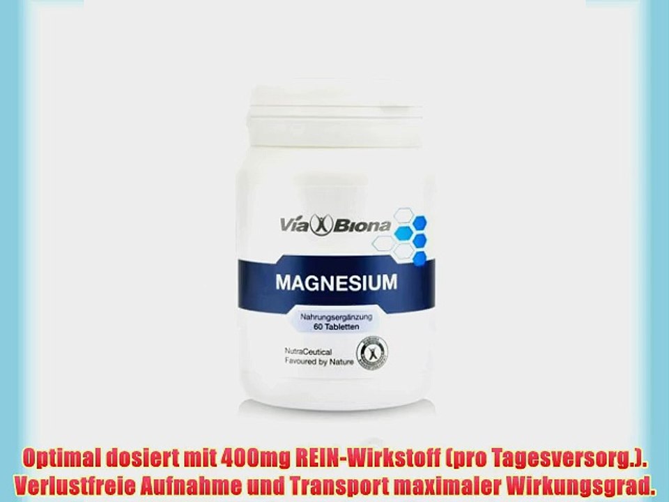 Original Magnesium Citrat hochdosiert 60 vegetarische HighResorp?-Tablets 998% bioaktive Resorption