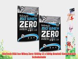 BioTech USA Iso Whey Zero 1000g (2 x 500g Beutel) Geschmack Schokolade