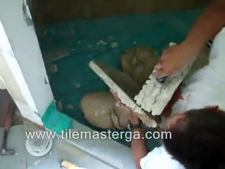 How to - Built in Shower corner seat - bench installation bathroom  tile