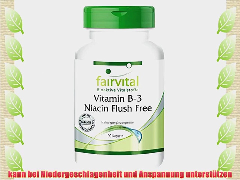 Vitamin B-3 Niacin Flush Free 400 mg 90 Kapseln vegetarisch