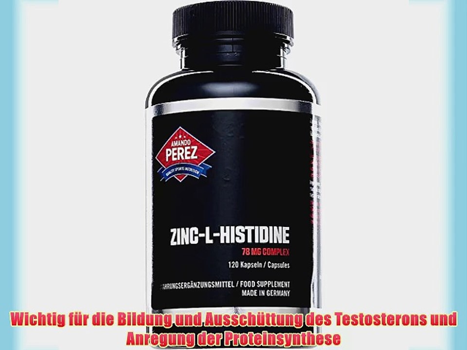 Zink L-Histidin Komplex - 78 mg - 120 Kapseln