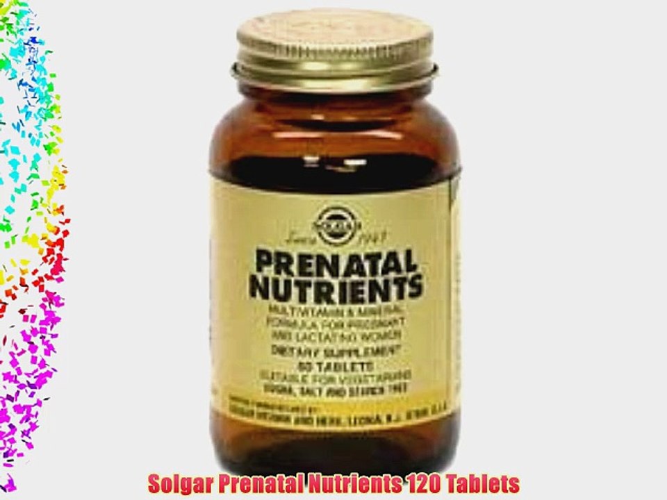 Solgar Prenatal Nutrients 120 Tablets
