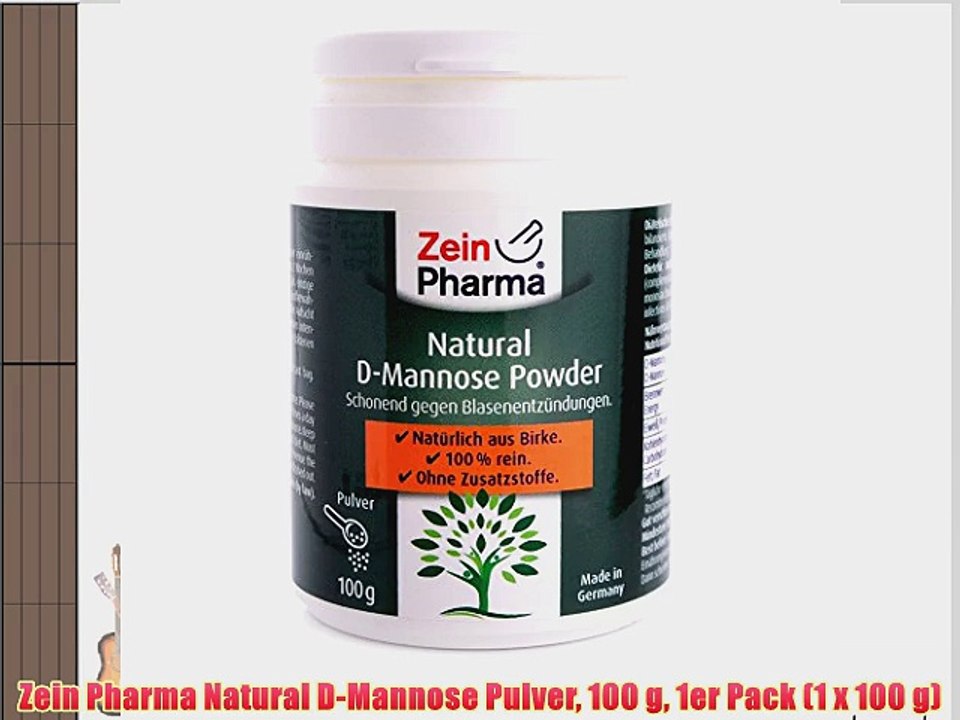 Zein Pharma Natural D-Mannose Pulver 100 g 1er Pack (1 x 100 g)
