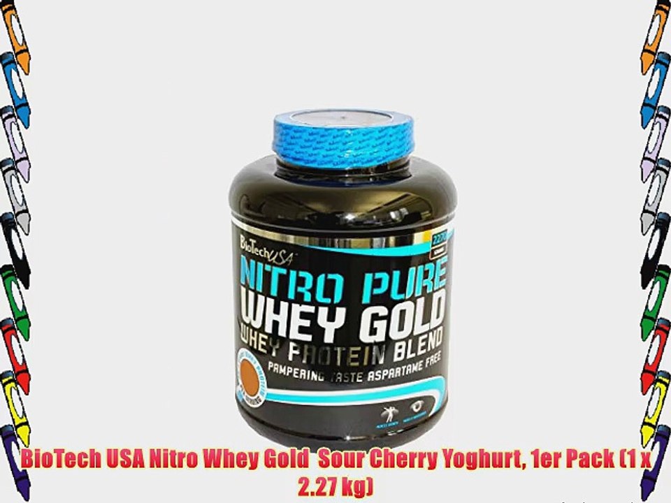 BioTech USA Nitro Whey Gold  Sour Cherry Yoghurt 1er Pack (1 x 2.27 kg)
