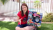 Monster Truck Max Tow Truck Challenge With Little Spidey, Mickey Mouse & DisneyCarToys