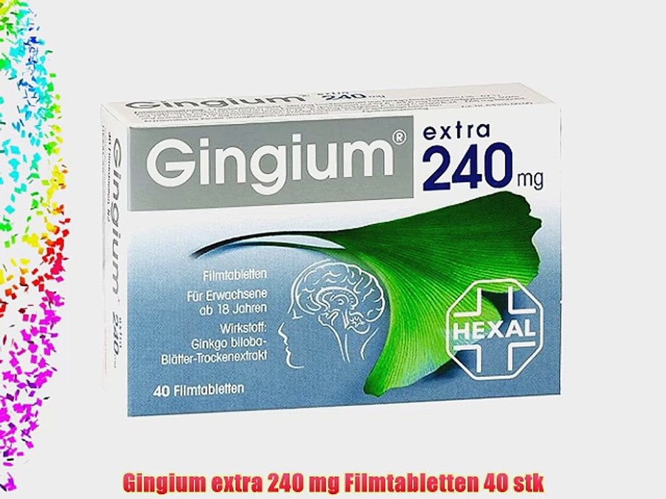 Gingium extra 240 mg Filmtabletten 40 stk