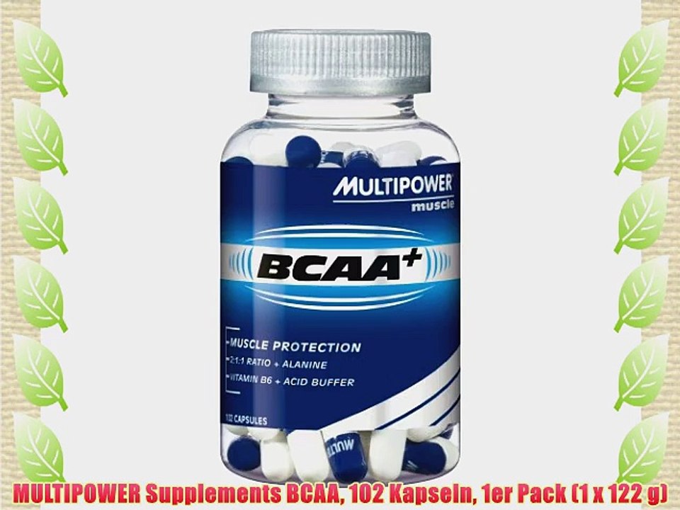 MULTIPOWER Supplements BCAA 102 Kapseln 1er Pack (1 x 122 g)