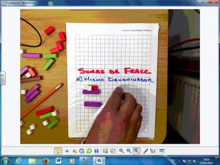 Suma de fracciones con regletas de Cuisenaire