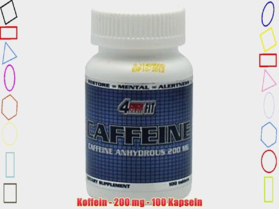 Koffein - 200 mg - 100 Kapseln