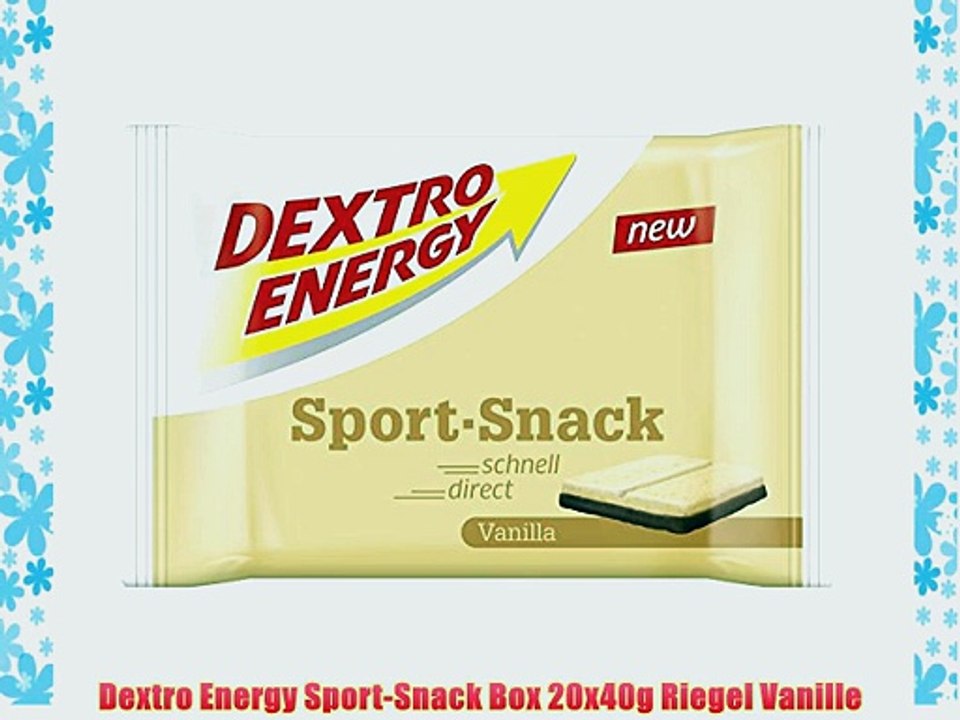 Dextro Energy Sport-Snack Box 20x40g Riegel Vanille