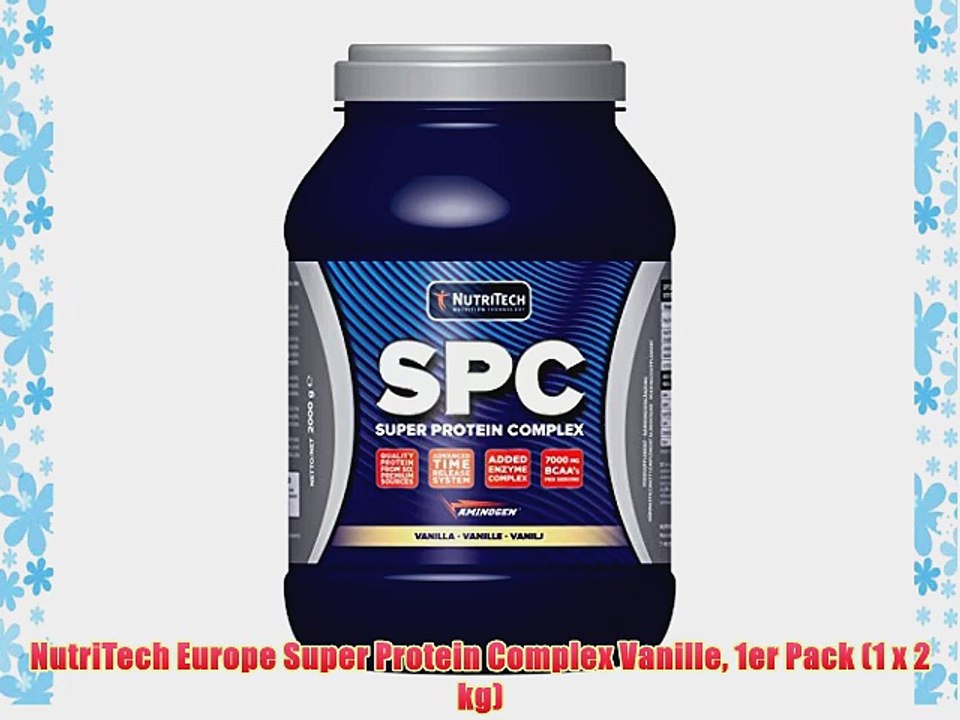 NutriTech Europe Super Protein Complex Vanille 1er Pack (1 x 2 kg)