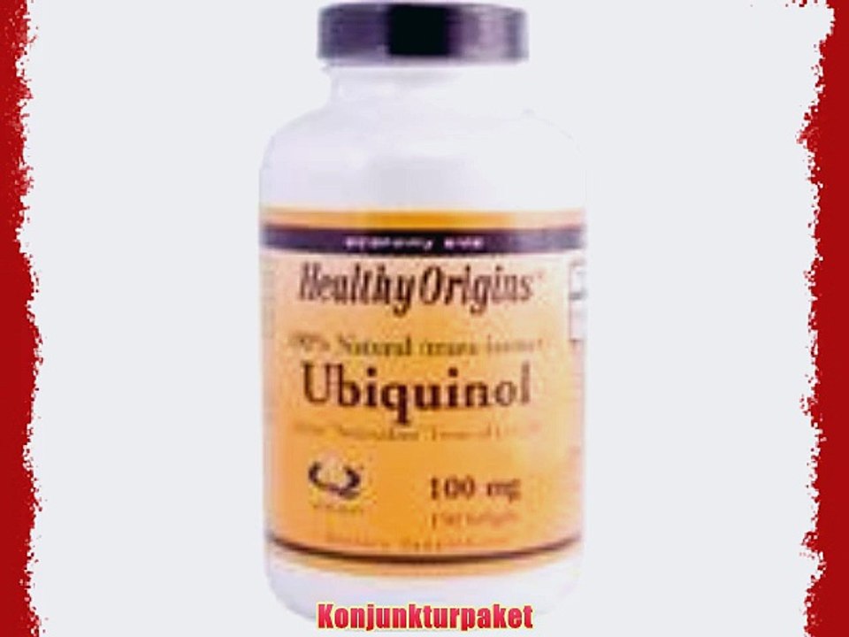 Healthy Origins Ubiquinol 100 mg 150 Kapseln [K?rperpflege]