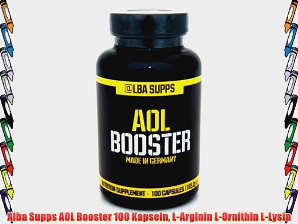 Alba Supps AOL Booster 100 Kapseln L-Arginin L-Ornithin L-Lysin