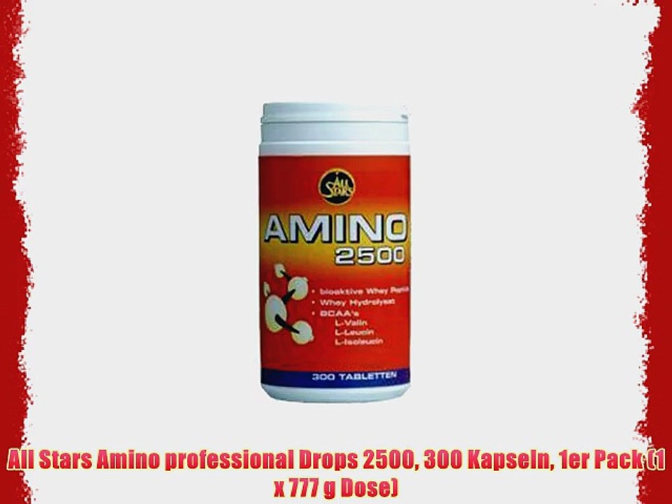 All Stars Amino professional Drops 2500 300 Kapseln 1er Pack (1 x 777 g Dose)
