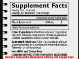 Doctor's Best Alpha-Lipons?ure 600 mg 180 Veggie Caps