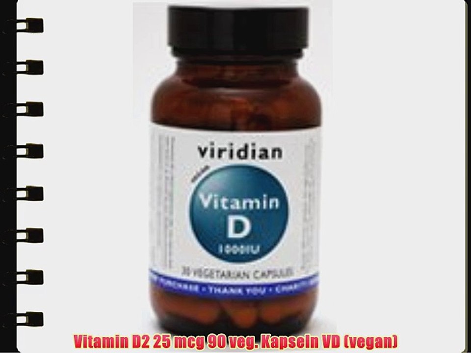Vitamin D2 25 mcg 90 veg. Kapseln VD (vegan)