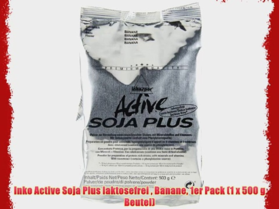 Inko Active Soja Plus laktosefrei  Banane 1er Pack (1 x 500 g Beutel)